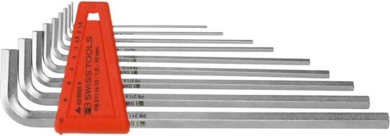 Pb Swiss Tools - Sechskant-Winkelschraubendreher-Satz, 9-teilig