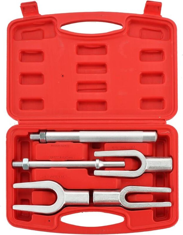 Kugelgelenk-Abzieher-Set, 5-teiliger Universal-Kugelgelenkabzieher, Gabel-Ausbauwerkzeug 17/23/28 mm für PKW
