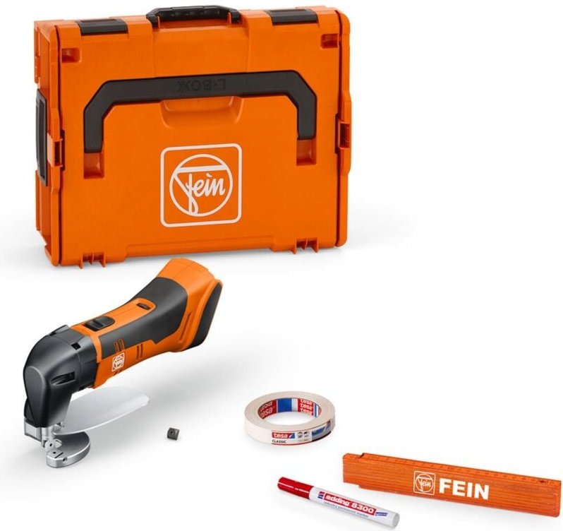 Fein - Akku-Blechschere bis 1,6 mm abls 18 1.6 e as Solo inkl. Zubehör in L-Boxx - 71300662000