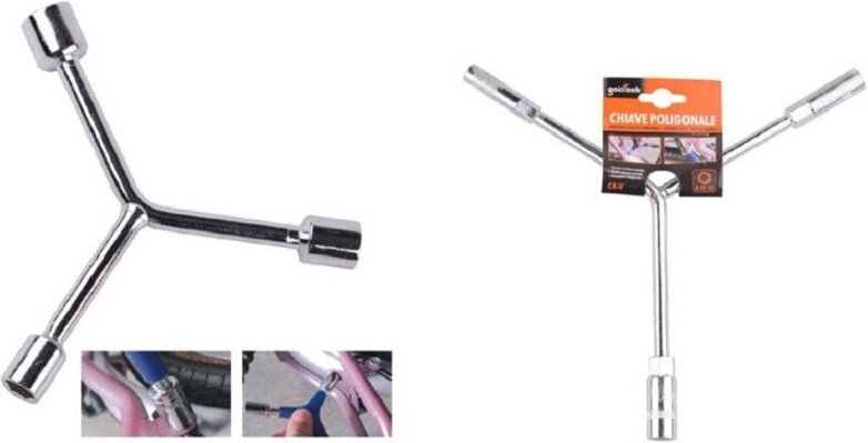 Trade Shop Traesio - Trade Shop - poligonal key key mit buss 8-10-12MM für ferrament 91596 -