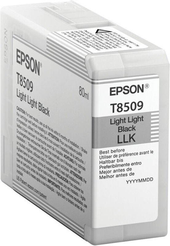 Epson Tintenpatrone light light black T 850 80 ml T 8509