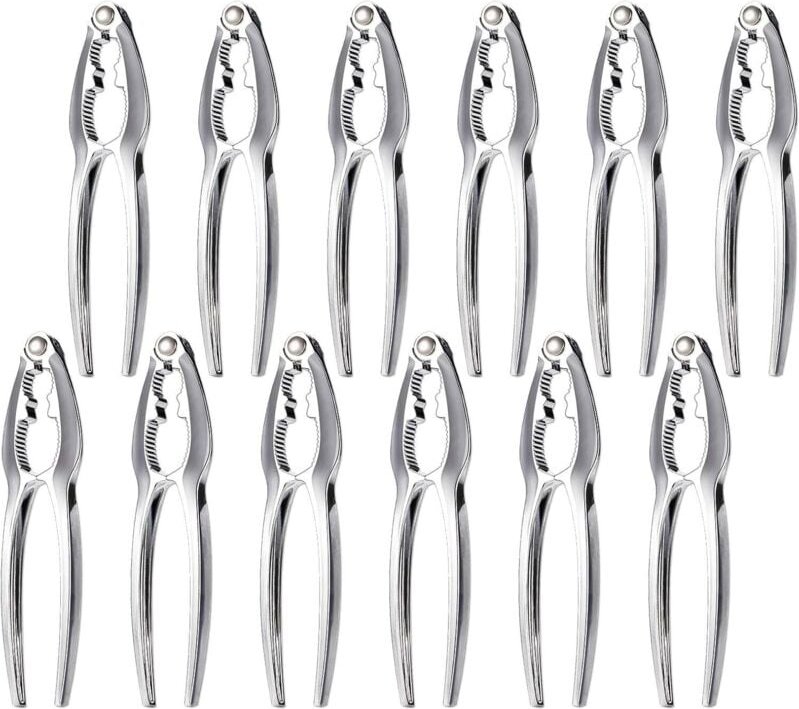 Nussknacker für Krabbenbeine, Hummerknacker, robuste Meeresfrüchteknacker, Nussknacker-Set, 12er-Packung