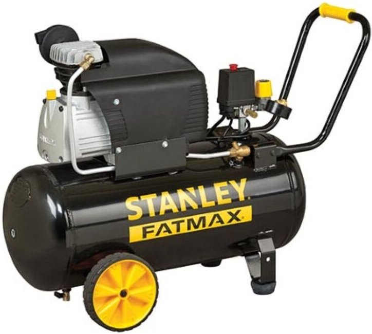 Stanley Fatmax Kompressor, 50 Liter, 10 bar, ölgeschmiert, horizontales Modell, 2,5 PS, 240 l/min Luftleistung, tragbar,...