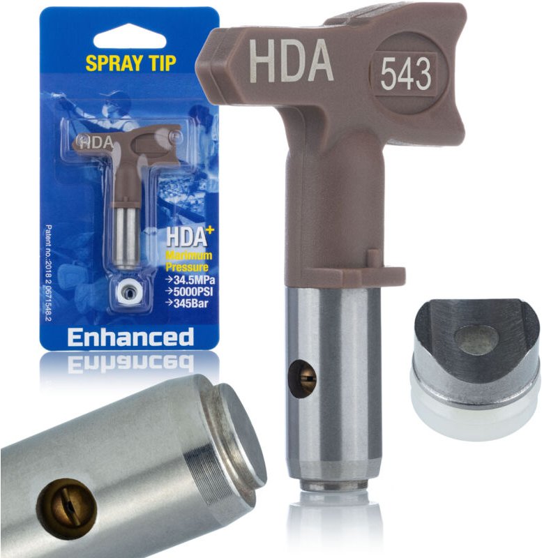 Rosfix HDA+ 543 – Malermundstück Sprühbreite: 25 cm, Nickel, korrosionsbeständig Für Spachtelmasse, hochwertige Verarbei...