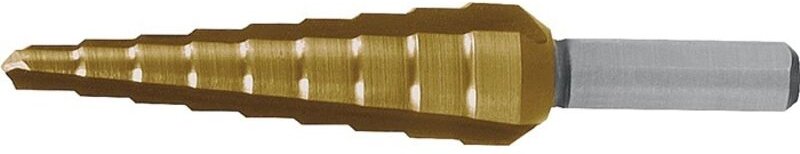 RUKO Stufenbohrer HSS-TiN geradegenutet mit Kreuzanschliff Ø 4 - 12 mm - 101350-9T