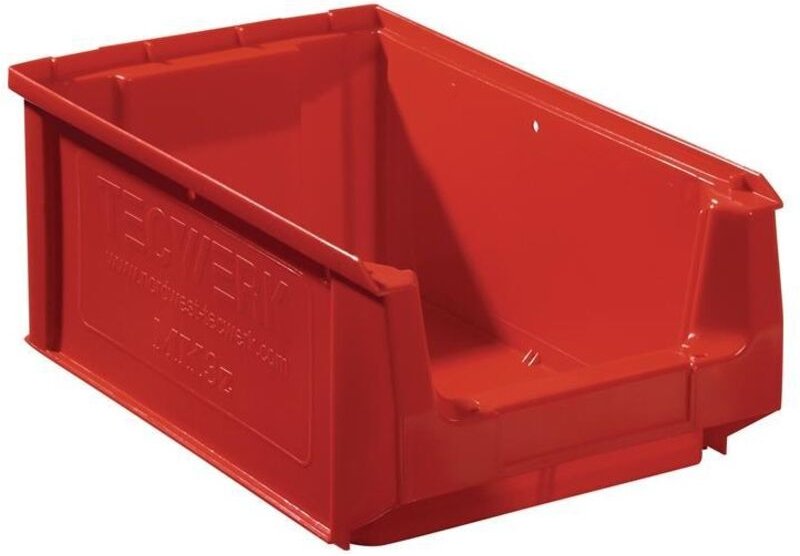 Sichtlagerkasten L350/300xB210xH140mm PE rot