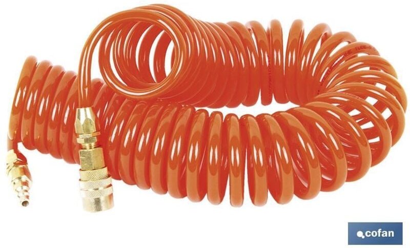 Spirale 15 m. R-1/4 Luftschlauch 8x12