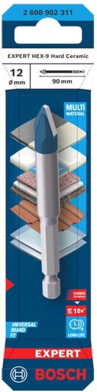 Bosch EXPERT Bohrer HEX-9 Hard Ceramic, 12 x 90 mm