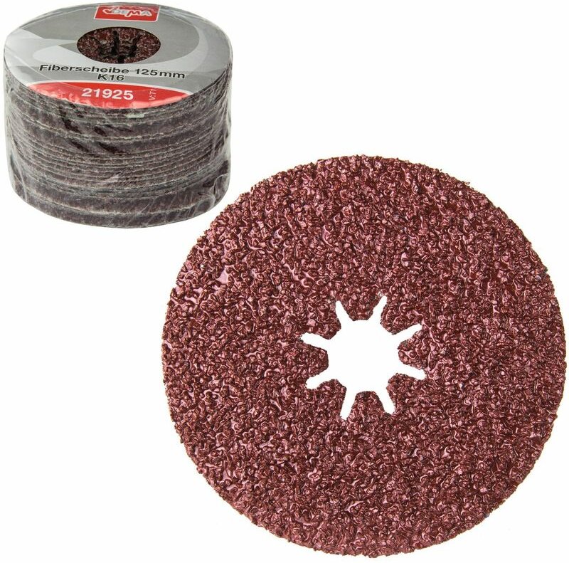 Fiberscheiben 125mm K16 Schleifscheibe Fächerscheibe Schleifteller Schleifmop