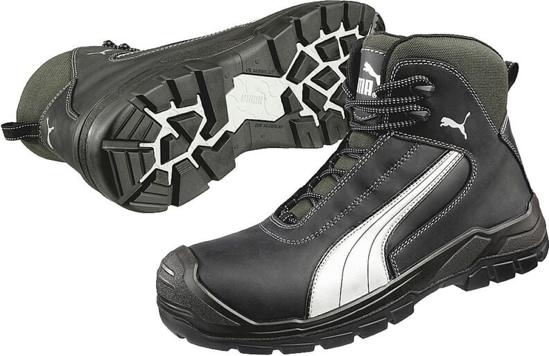 Puma - Sicherheitsstiefel Cascades Mid Größe 47 schwarz / weiß - 63.021.0-47