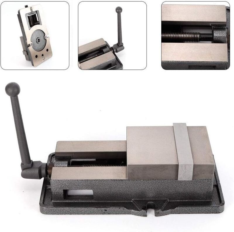 6" Maschinenschraubstock Bohrmaschinen schraubstock Parallel-Schraubstock Bench Clamp Vise Schraubzwingen-Schraubstock H...