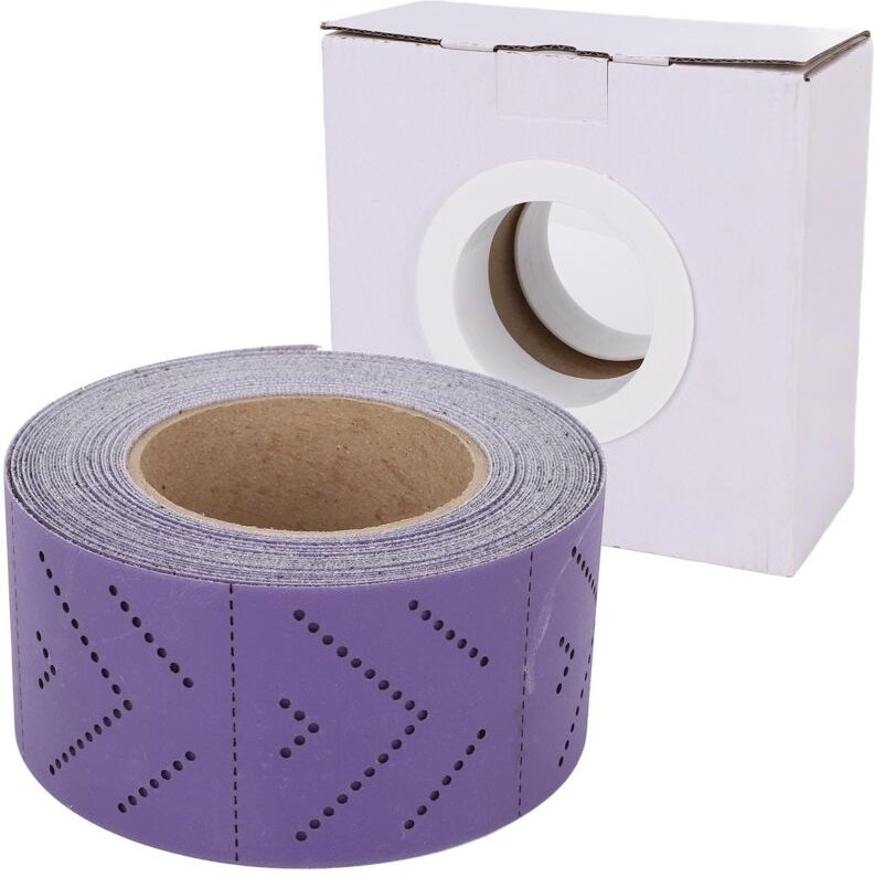 Keramik-Schleifpapierrolle, Körnung 320, 70 mm x 12 m, staubfrei, poröse Trägerfolie, für Longboard-Schleifen mit Kerami...