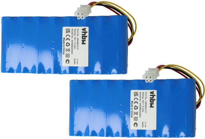 2x Akku kompatibel mit Husqvarna Automower 320, 330x (mit 2 Akkus), 320 2014, 320 2013, 330X 2013, 320 2015 (5200mAh, 18...