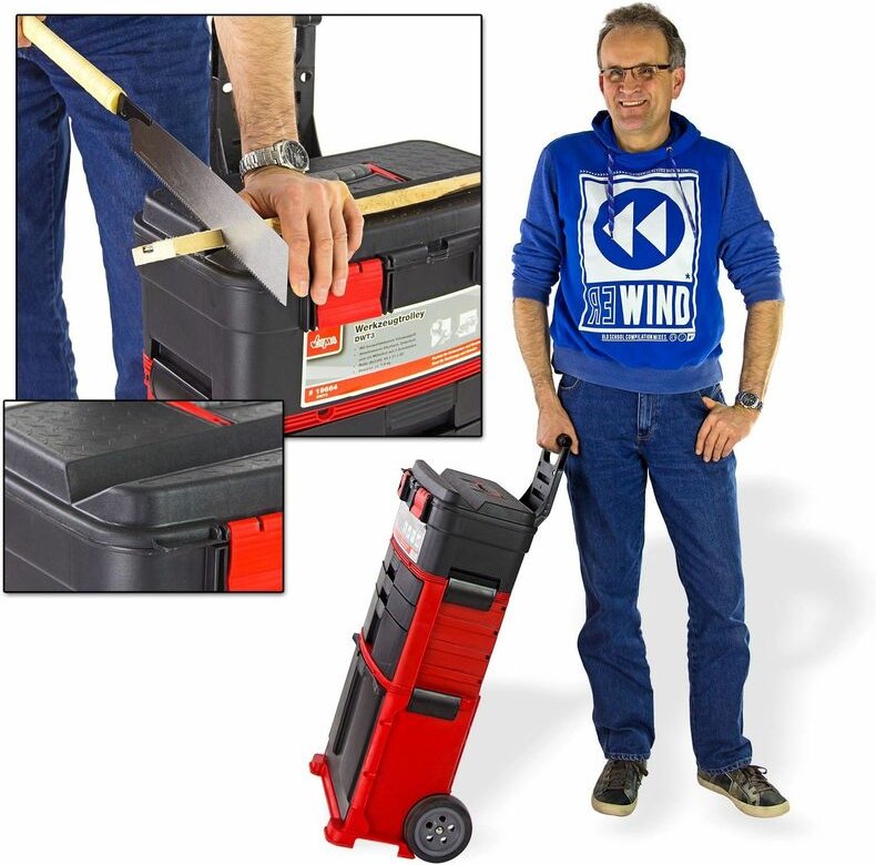 Dema - Werkzeugtrolley Werkzeugwagen Werkzeugkiste Werkzeugkoffer fahrbar mit Rollen