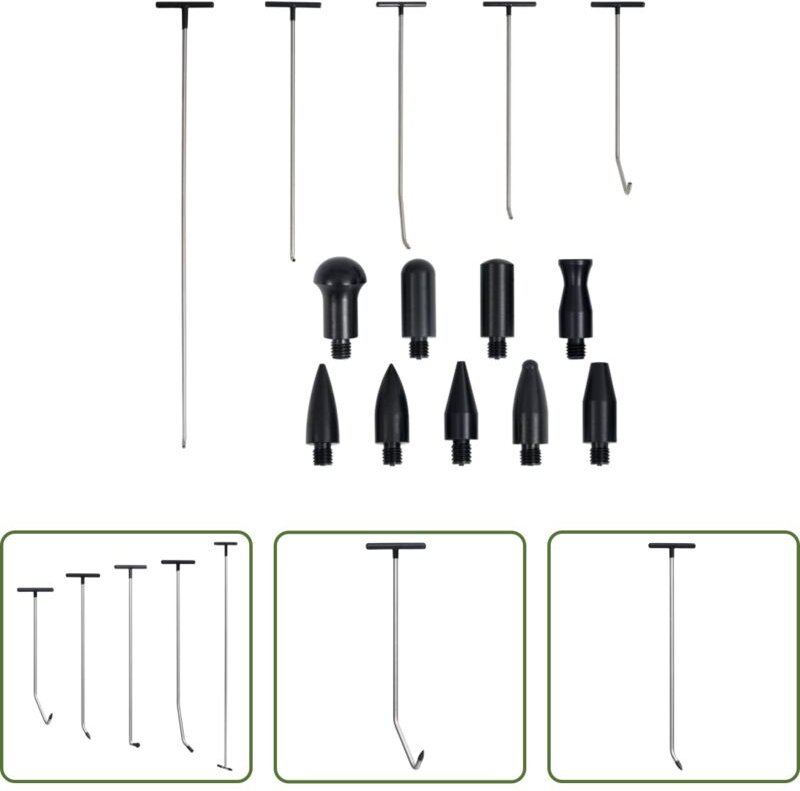 vidaXL 5-tlg. Ausbeulwerkzeug-Set Lackschadenfrei Edelstahl
