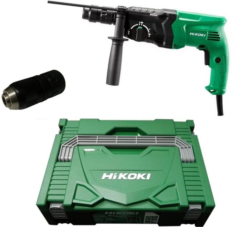 HiKoKi Bohrhammer Meißelhammer Nr. DH24PMHW1Z + Metabo Bohrerset 631690000