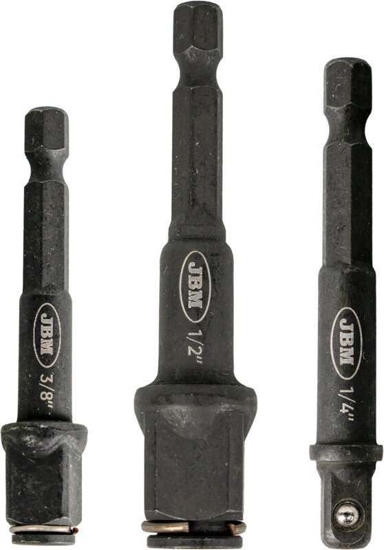JBM54586 Satz mit 3 Steckschlüssel-Adaptern mit Sechskantspitze