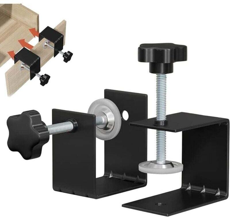 2-teiliges C-Klemmen-Set, robuste C-Klemmen, Edelstahl-C-Klemmen, Tisch-C-Klemmen für Holzbearbeitung, Heimwerkerprojekt...