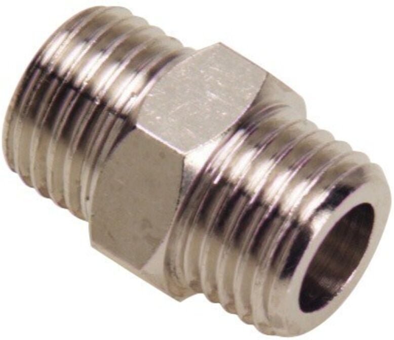 Doppelter zylindrischer Machon 3/8-3/8. (Blister 2 Stück)