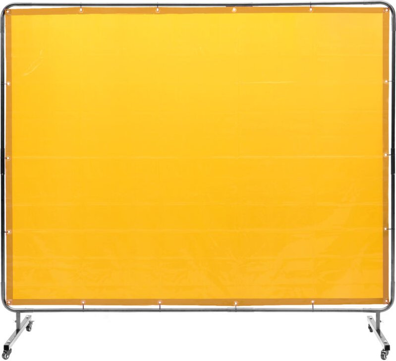 VEVOR Schweißvorhang 1,8 x 2,4m Schweißschutzvorhang aus Flammhemmendem Vinyl Schweißschutzwand mit 4 Schwenkrädern und ...