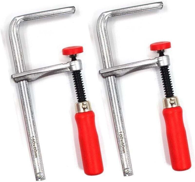 Schnellspannklemme für Schienen und MFT-Systeme, 160 mm Spannweite x 60 mm Ausladung, 2er-Pack