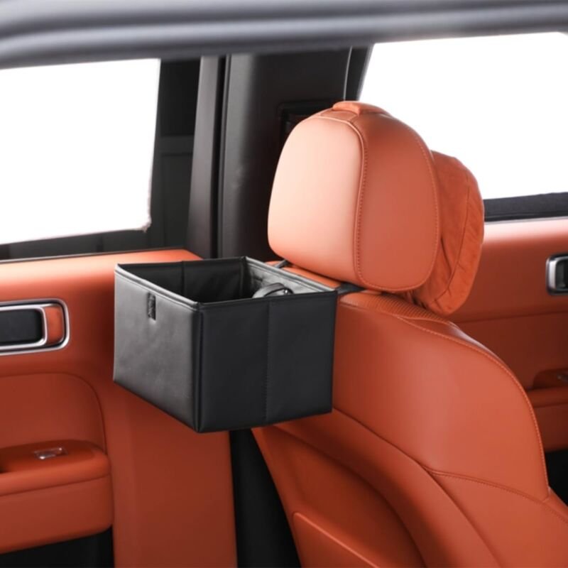 Wasserdichter Auto-Mülleimer, großes Fassungsvermögen, multifunktionale Aufbewahrungsbox zum Aufhängen, geeignet für Rei...