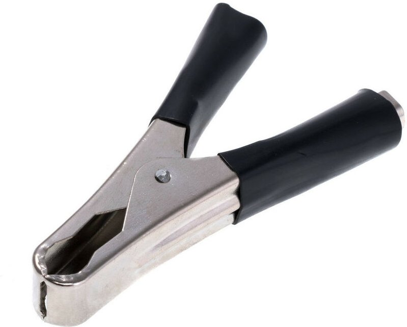 Krokodilklemme vorisoliert 50Amp Schwarz