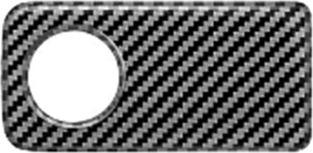 Tlily - Für alphard/vellfire 40 Serie 2023+ Auto Passagier Aufbewahrungsbox Knopf Zierrahmen Aufkleber LHD-Kohlefasermus...