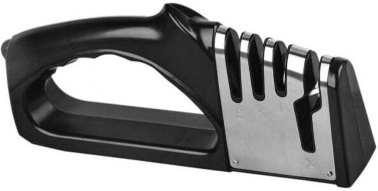 XVX - Afilador de cuchillos y tijeras de cocina 4 en 1, afilador de cuchillos profesional, afilador de cuchillos con gom...