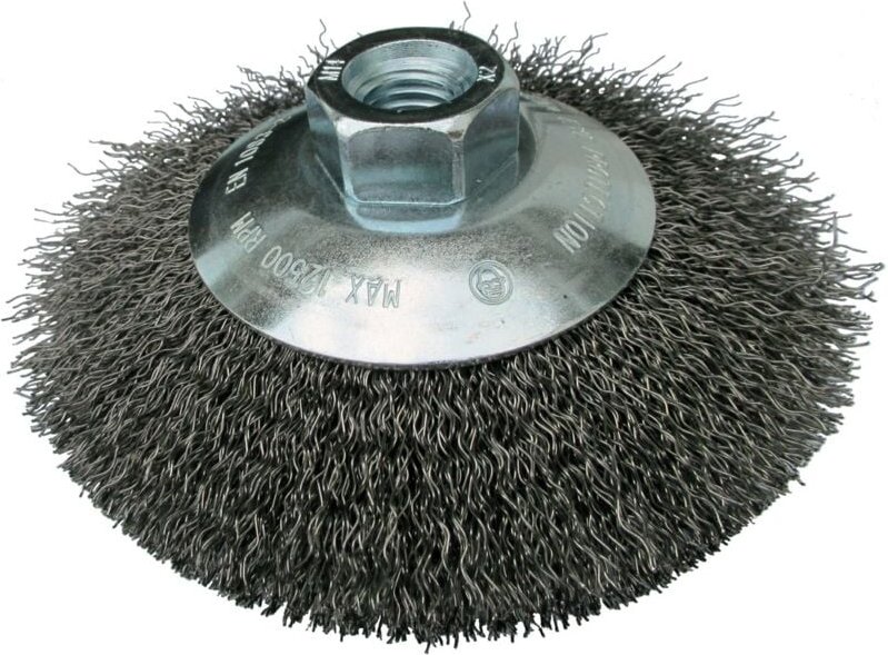 Klingspor BK 600 W Kegelbürste, 125 mm Gewinde M 14 0,3 Stahl