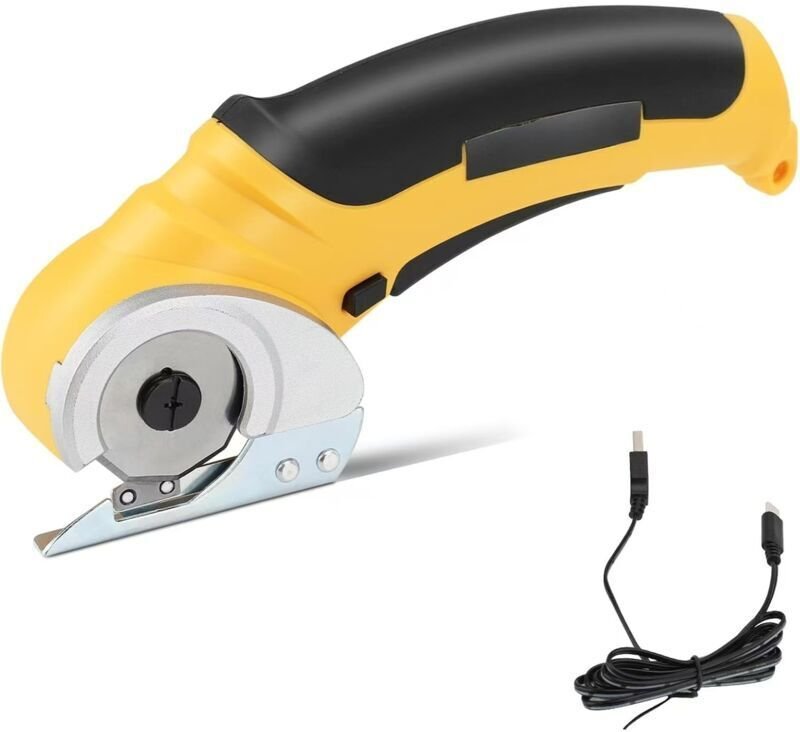 Vtizikl Ciseaux électriques sans fil poignée ABS lame en acier inoxydable ciseaux d'artisanat électrique tenus dans la m...