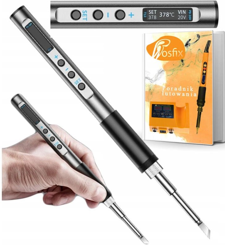 Rosfix NanoPro NP65W – Präzisionslötstation OLED Display, USB-C, 65W, 180-450°C Für PCB Elektronik Lötkolben