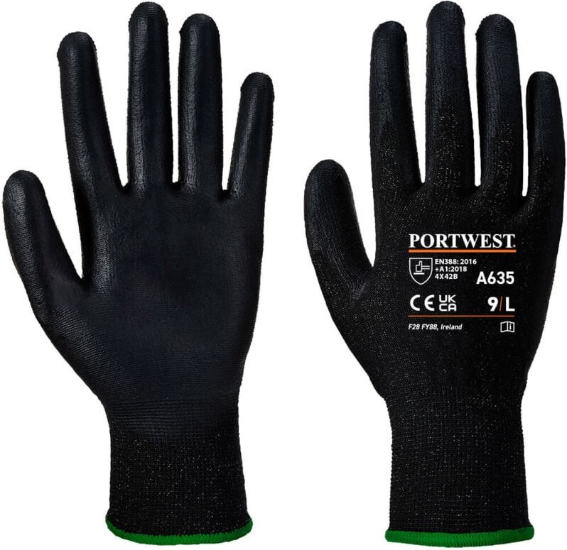 Eco Coupure b Handschuhe Schwarz m - Größe 8