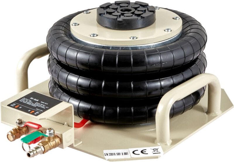 Mophorn - 3 Ton Triple Bag Air Jack 6600 lbs Schnelles Heben Pneumatischer Wagenheber mit seitlichen Griffen für Autos G...