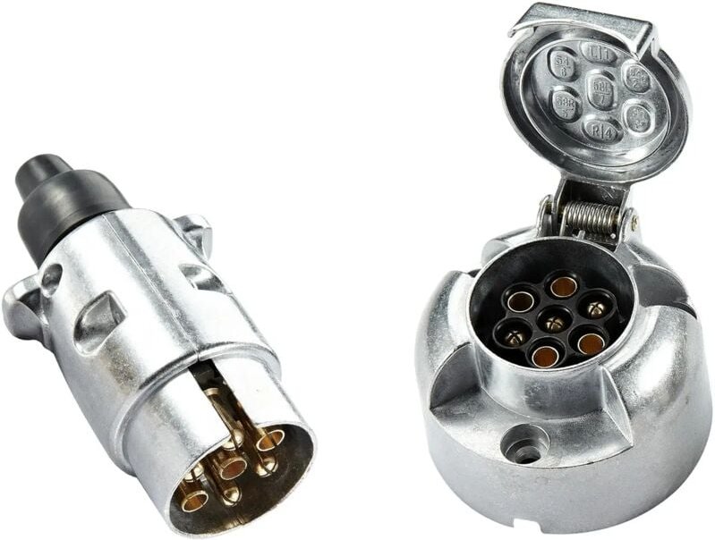 TM3004+TM3012 Anhängerzubehör: 7-poliger Stromanschluss für Metall und Anhänger.