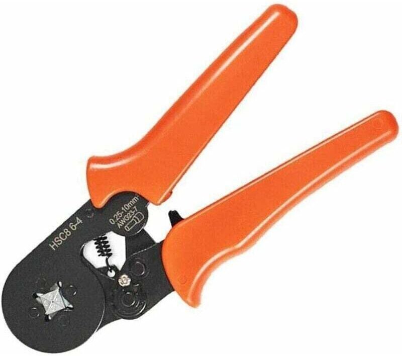 HSC8 6-4 Crimpzange, Rohrcrimpzange, VE selbstjustierende Kaltpressklemme, Nadelform, 0,25–10 mm, vierseitig