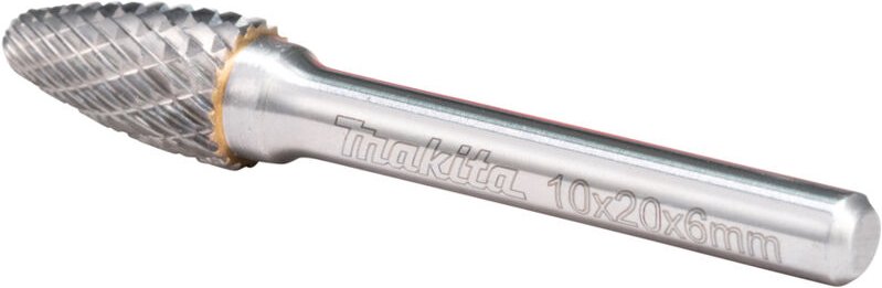 B-52788 Frässtift Hartmetall Rundbogen Produktabmessung, ø 10 mm Arbeits-Länge 20 mm Schaft - Makita