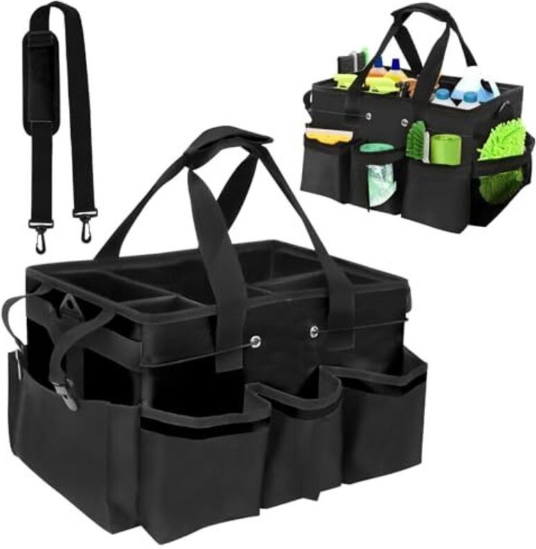 Putzkorb mit Griff, Putzkorbtasche mit verstellbarem Schultergurt, Putzmittel-Organizer-Tasche, für Haushaltshilfen, Hau...