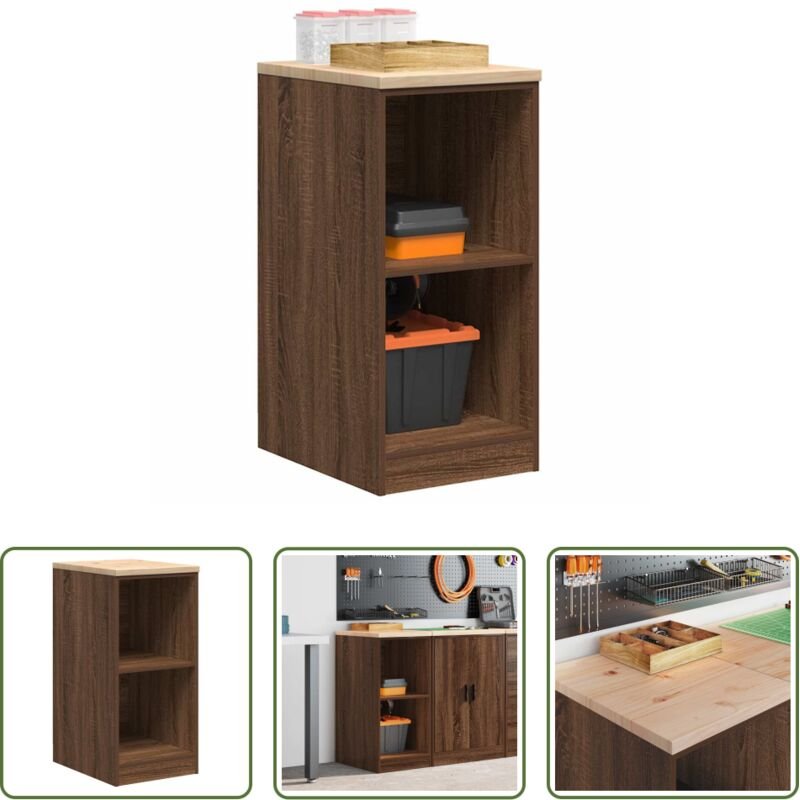 vidaXL Holzschrank - Garagen-Aufbewahrungsschrank 40x51x85 cm Massivholz Kiefer