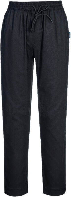 Kochhosen aus Baumwollnetzstoff in Schwarz S - FR(38-40) - UK(30-32)