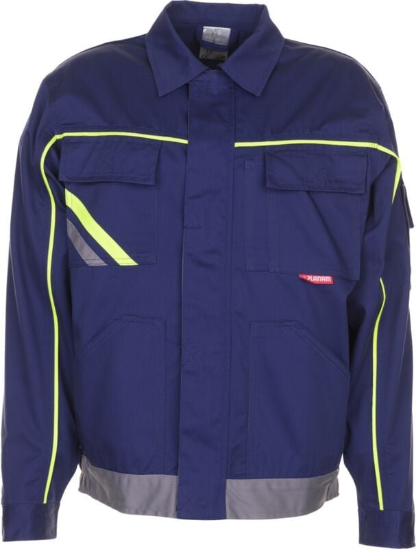 Planam Visline V2 Bundjacke marine/gelb/zink 48