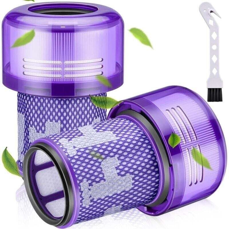 2er-Pack Filter für Dyson V12 Staubsauger, Filter für Dyson V12 Slim Staubsauger, waschbarer HEPA-Ersatzfilter für Dyson...