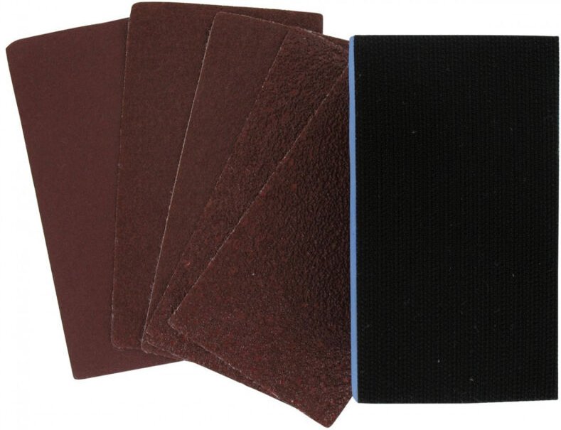 Schleifblock mit 8 Schleifpads