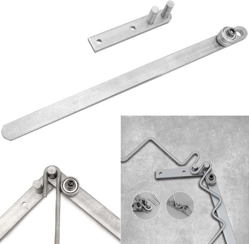 Manuelle Rohrbiegemaschine für Flachstangen, Rund- und Vierkantrohre von 1 bis 6 mm Biegegerät aus Edelstahl mit 340 mm ...