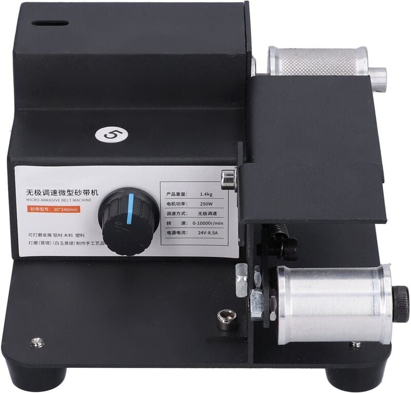 Bandschleifer, Tischschleifer mit einstellbarer Drehzahl, Mini-Elektroschleifer, Poliermaschine, Schleifmaschine (EU-Ste...