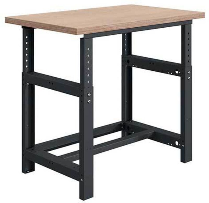 Höhenverstellbare Werkbank für Werkstätten – 1500 x 750 x 780/1060 mm – Blau RAL 5015 - W010010030-BI