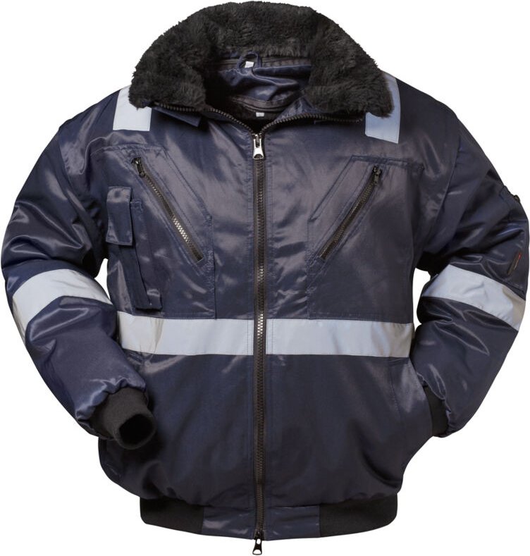 Gr .4XL (70/72) ROGNAN PILOTJACKE MIT REFLEXSTREIFEN blau ROGNAN PILOT JACKE