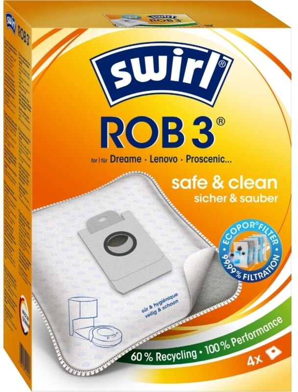 Rob 3 EcoPor für Dreame/Eufy/Lenovo/Proscenic/Ul - Swirl