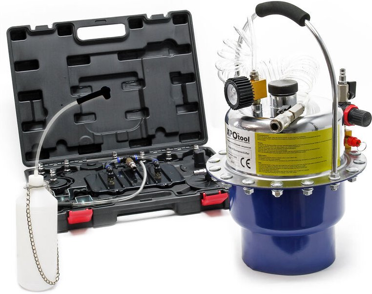 Thumbnail - Druckluft Bremsenentlüfter automatisches Bremsflüssigkeitswechselgerät 5L Behälter max. 3bar - Xpotool