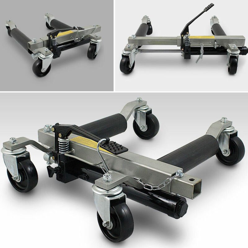 Bituxx - 1x pkw Rangierhilfe Rangierheber hydraulisch Wagenheber Auto Rangierroller